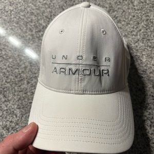 Under armour white hat